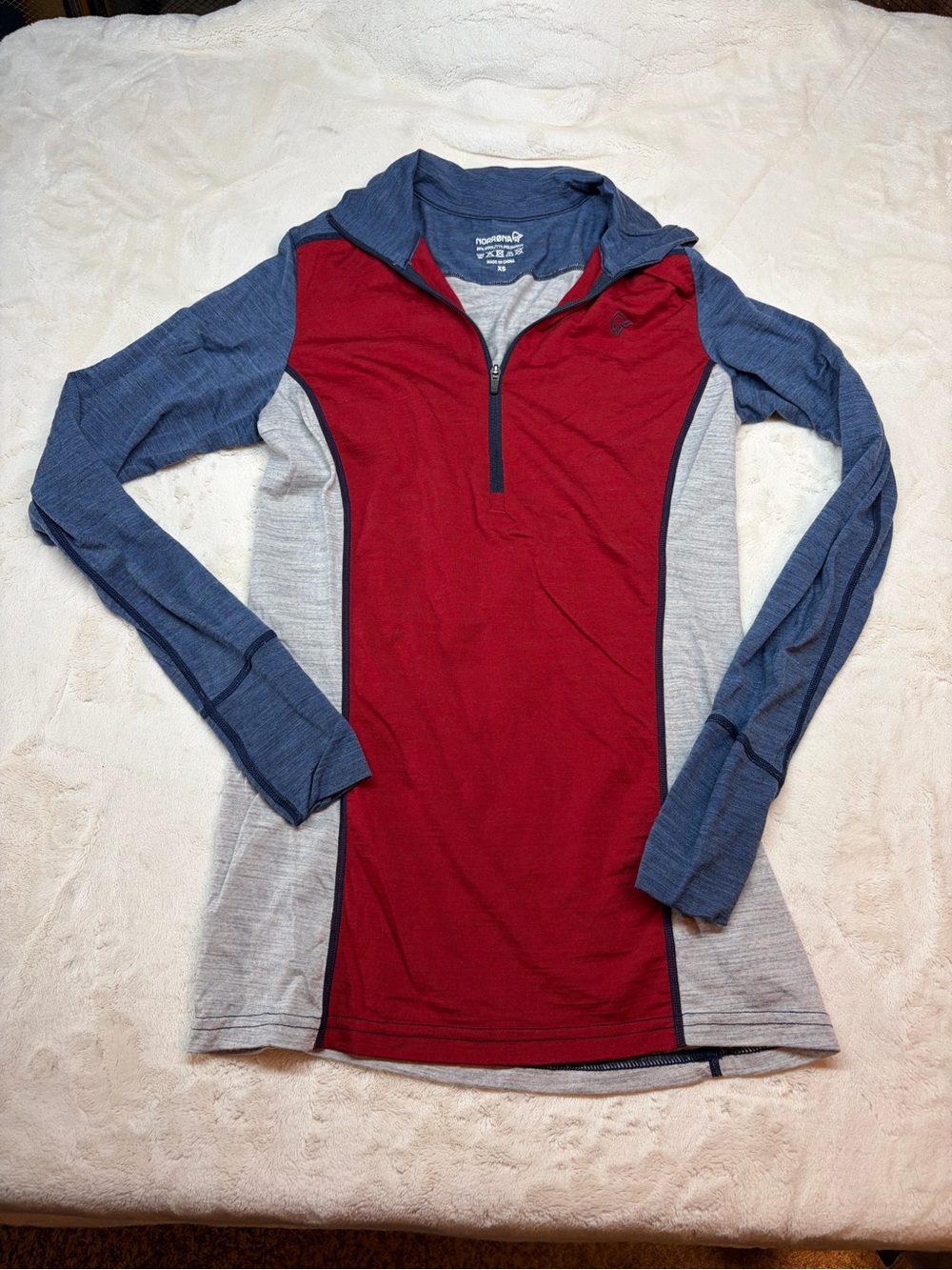 Norrona Svalbard Warm1 Sweater Hiking Travel Top Women’s Size XS (2706-16)